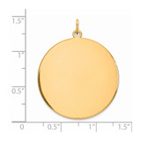 Sterling Silver GP Engraveable Round Polished Disc Charm - QM-C0410531-4741