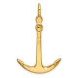 14K 3-D Polished Anchor 2 Piece and Moveable Charm - K7-14A273E1-6380