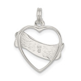 Sterling Silver Heart Charm - QC-02F14980-1282