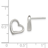 Sterling Silver Heart Earrings - QE-A5A6E929-5334