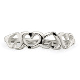 Sterling Silver Heart Ring - QR-00CEE804-3643