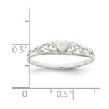 Sterling Silver Heart Ring - QR-B7D24092-6370