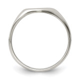 Sterling Silver Heart Signet Ring - QR-93E613F5-8957