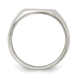 Sterling Silver Heart Signet Ring - QR-C9CF5DBD-3260