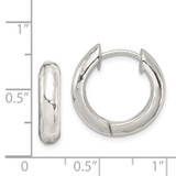 Sterling Silver Hinged Hoop Earrings - QE-FDED2FA3-6771