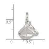 Sterling Silver Horse Head with Bridle Charm