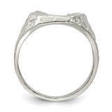 Sterling Silver Horseshoe Ring - QR-3899D66E-6595