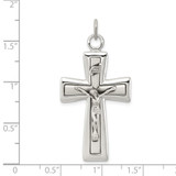 Sterling Silver INRI Crucifix Pendant - QC-265DDC11-2535