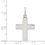 Sterling Silver Latin Cross Charm - QP-24941AA9-7245