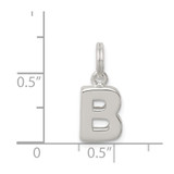 Sterling Silver Letter B Initial Charm - QC-5F96FB08-2322
