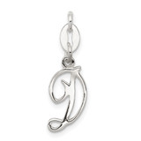 Sterling Silver Letter D Initial Charm - QC-30AA66FC-1255