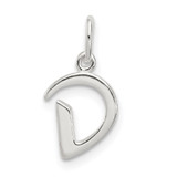 Sterling Silver Letter D Initial Charm - QC-97E8863F-2538