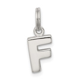 Sterling Silver Letter F Initial Charm - QC-7A789EF6-9102