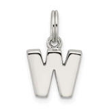 Sterling Silver Letter W Initial Charm - QC-2123B1BA-5855