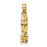 14K 3D Polished MARCO ISLAND Cat Charm