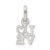 Sterling Silver Love Charm - QC-610610A9-3201