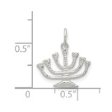 Sterling Silver Menorah Charm - QC-B110D6F8-2716