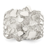 Sterling Silver Men's Nugget Ring - QR-67A86F44-5797