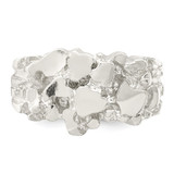 Sterling Silver Men's Nugget Ring - QR-97A5A6FF-1017
