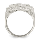 Sterling Silver Men's Nugget Ring - QR-AE03FD1D-3586