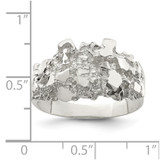 Sterling Silver Men's Nugget Ring - QR-C03CC3DD-6713