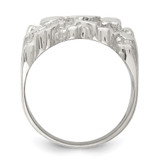 Sterling Silver Men's Nugget Ring - QR-C7EBE122-3407