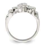 Sterling Silver Men's Nugget Ring - QR-CEBB52A2-1243