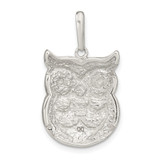 Sterling Silver MOP and Onyx Owl Pendant