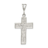 Sterling Silver Nugget Cross Pendant - QC-611F26A7-8426