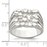 Sterling Silver Nugget Ring - QR-32ADD0D1-7816