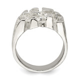 Sterling Silver Nugget Ring - QR-D3DABC27-3492