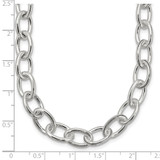 Sterling Silver Open Link Cable 8.50mm Necklace