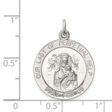 Sterling Silver Our Lady of Perpetual Help Medal