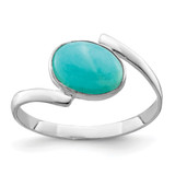 Sterling Silver Oval Amazonite Ring - QR-ED2FE2E9-4211