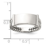 Sterling Silver Oxidized Men's Ring - QR-7684EF0B-9828