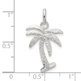 Sterling Silver Palm Tree Charm - QC-0122145B-8586