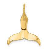 14K 3-D Polished Whale Tail Charm - K7-E4A5140A-2953
