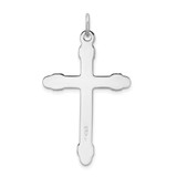 Sterling Silver Platinum-plated & 18k Gold-plated Rope Cross Pendant - QC-5D4B3554-3053