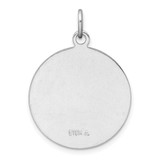 Sterling Silver Platinum-plated & Gold Tone St. Anthony Medal Pendant