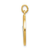 Sterling Silver Platinum-plated & Gold-plated St. Christopher Medal