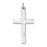 Sterling Silver Platinum-plated Cross Pendant - QC-DE9DB493-4799