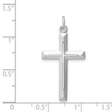 Sterling Silver Platinum-plated Cross Pendant - QC-DE9DB493-4799
