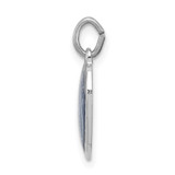 Sterling Silver Platinum-plated Miraculous Heart Medal - QC-0C1292B6-3532
