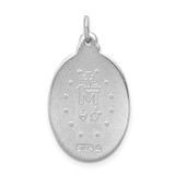 Sterling Silver Platinum-plated Miraculous Medal - QC-B246B9F1-5427