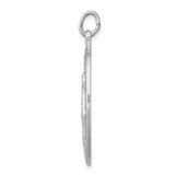 Sterling Silver Platinum-plated St. Anthony Medal