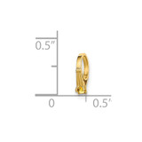 14K 3D Ring with Yellow CZ Charm