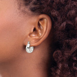 Sterling Silver Polished & Tapered Round Hoop Earrings - QE-C52AE787-2263