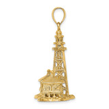 14K 3D SANIBEL ISLAND Lighthouse Charm - K8-2C7092E0-3910