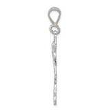 Sterling Silver Polished & Textured St. Lazarus Pendant