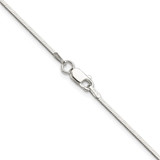 Sterling Silver Polished 1.15mm Square Snake Chain - QS-15B24A36-9952